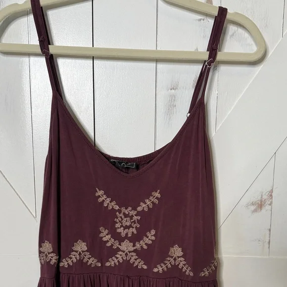POL Plum Embroidered Boho Mini Dress - Picture 2 of 10